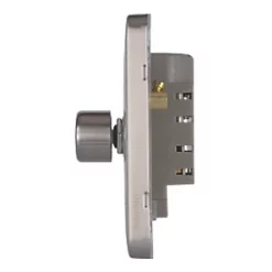 Schneider Electric Lisse Deco 1-Gang 2-Way Dimmer Brushed Stainless Steel -Sockets Sales Store 109CC A2