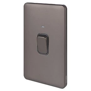 Schneider Electric Lisse Deco 50A 2-Gang DP Cooker Switch Mocha Bronze with LED with Black Inserts 3 Schneider Electric Lisse Deco 50A 2-Gang DP Cooker Switch Mocha Bronze with LED with Black Inserts