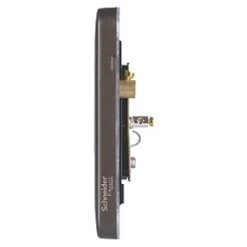 Schneider Electric Lisse Deco Coaxial TV / FM Socket Mocha Bronze with Black Inserts -Sockets Sales Store 112FF A2