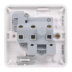 Schneider Electric Lisse 15A 1-Gang SP Switched Round Pin Plug Socket White -Sockets Sales Store 1156J A2