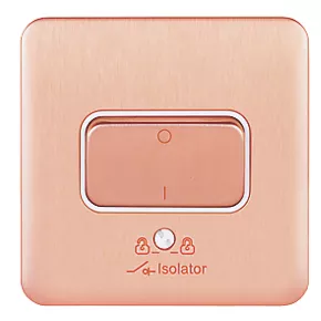 Schneider Electric Lisse Deco 10A 1-Gang 3-Pole Fan Isolator Switch Copper with White Inserts 4 Schneider Electric Lisse Deco 10A 1-Gang 3-Pole Fan Isolator Switch Copper with White Inserts - Image 2