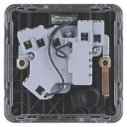 Schneider Electric Lisse Deco 13A Switched Fused Spur with LED Mocha Bronze with Black Inserts -Sockets Sales Store 158FF A3