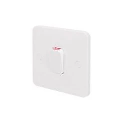 Schneider Electric Lisse 50A 1-Gang DP Cooker Switch White with LED