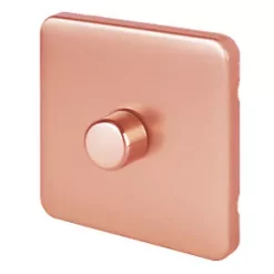 Schneider Electric Lisse Deco 1-Gang 2-Way Dimmer Switch Copper