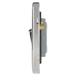 Schneider Electric Lisse Deco 10AX 1-Gang Intermediate Switch Polished Chrome with Black Inserts -Sockets Sales Store 174FF A2