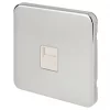 Schneider Electric Lisse Deco Master Telephone Socket Polished Chrome with White Inserts -Sockets Sales Store 184FF P