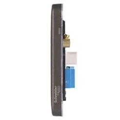 Schneider Electric Lisse Deco Slave Telephone Socket Mocha Bronze with Black Inserts -Sockets Sales Store 203FF A2