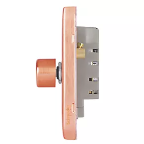 Schneider Electric Lisse Deco 1-Gang 2-Way LED Dimmer Switch Copper 5 Schneider Electric Lisse Deco 1-Gang 2-Way LED Dimmer Switch Copper - Image 3
