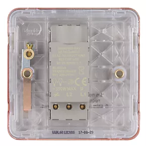 Schneider Electric Lisse Deco 1-Gang 2-Way LED Dimmer Switch Copper 6 Schneider Electric Lisse Deco 1-Gang 2-Way LED Dimmer Switch Copper - Image 4