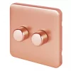 Schneider Electric Lisse Deco 2-Gang 2-Way LED Dimmer Switch Copper -Sockets Sales Store 210HX P