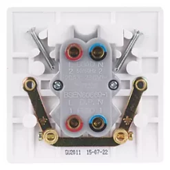 Schneider Electric Ultimate Slimline 20A 1-Gang DP Control Switch White with Neon -Sockets Sales Store 2387J A2