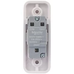 Schneider Electric Lisse 10AX 1-Gang 2-Way Retractive Architrave Switch White -Sockets Sales Store 2413X A3