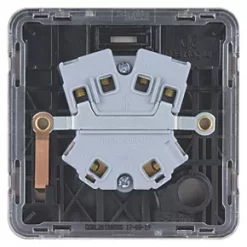 Schneider Electric Lisse Deco 20AX 1-Gang DP Control Switch Brushed Stainless Steel with Black Inserts -Sockets Sales Store 241FF A3