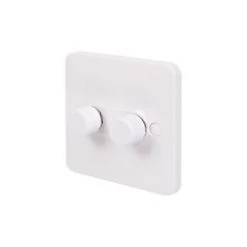 Schneider Electric Lisse 2-Gang 2-Way Dimmer Switch White