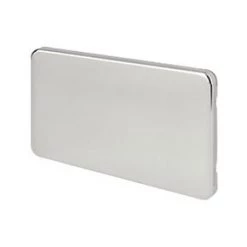 Schneider Electric Lisse Deco 2-Gang Blanking Plate Polished Chrome