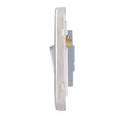 Schneider Electric Lisse Deco 10AX 2-Gang 2-Way Light Switch Brushed Stainless Steel with White Inserts -Sockets Sales Store 351FF A2