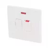 Schneider Electric Ultimate Slimline 13A Switched Fused Spur with Neon White -Sockets Sales Store 3521J P