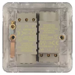 Schneider Electric Lisse Deco 2-Gang 2-Way Dimmer Switch Polished Chrome -Sockets Sales Store 359FF A3