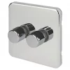 Schneider Electric Lisse Deco 2-Gang 2-Way Dimmer Switch Polished Chrome -Sockets Sales Store 359FF P