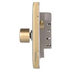 Schneider Electric Lisse Deco 2-Gang 2-Way Dimmer Switch Satin Brass -Sockets Sales Store 361FF A2
