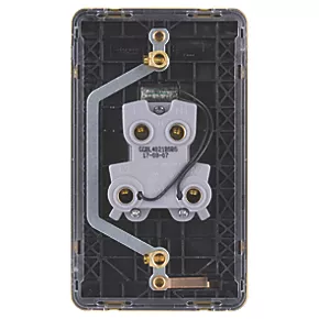 Schneider Electric Lisse Deco 50A 2-Gang DP Cooker Switch Satin Brass with LED with Black Inserts 6 Schneider Electric Lisse Deco 50A 2-Gang DP Cooker Switch Satin Brass with LED with Black Inserts - Image 4