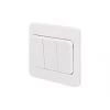 Schneider Electric Lisse 10AX 3-Gang 2-Way 10AX Wide Rocker Light Switch White -Sockets Sales Store 3694J P