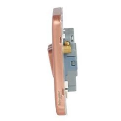 Schneider Electric Lisse Deco 10AX 3-Gang 2-Way Switch Copper with White Inserts -Sockets Sales Store 382HX A2