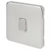 Schneider Electric Lisse Deco 10A 1-Gang 2-Way Retractive Switch Polished Chrome with White Inserts -Sockets Sales Store 395FF P