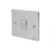 Schneider Electric Ultimate Low Profile 16AX 1-Gang 2-Way Light Switch Polished Chrome with White Inserts 1 Schneider Electric Ultimate Low Profile 16AX 1-Gang 2-Way Light Switch Polished Chrome with White Inserts -Sockets Sales Store 4004J P