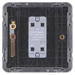 Schneider Electric Lisse Deco 10AX 1-Gang Intermediate Switch Mocha Bronze with Black Inserts -Sockets Sales Store 404FF A3