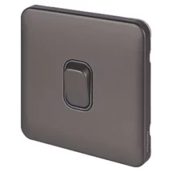 Schneider Electric Lisse Deco 10AX 1-Gang Intermediate Switch Mocha Bronze with Black Inserts