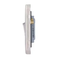 Schneider Electric Lisse Deco 10AX 1-Gang Intermediate Switch Brushed Stainless Steel with Black Inserts -Sockets Sales Store 410FF A2