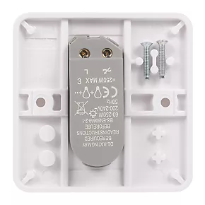 Schneider Electric Lisse 1-Gang 1-Way Dimmer Switch White 6 Schneider Electric Lisse 1-Gang 1-Way Dimmer Switch White - Image 4