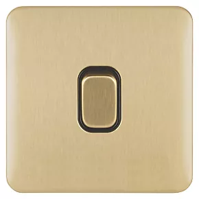 Schneider Electric Lisse Deco 10AX 1-Gang Intermediate Switch Satin Brass with Black Inserts 4 Schneider Electric Lisse Deco 10AX 1-Gang Intermediate Switch Satin Brass with Black Inserts - Image 2