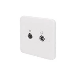 Schneider Electric Lisse 1-Gang Duplex Multimedia Socket White