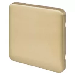 Schneider Electric Lisse Deco 1-Gang Blanking Plate Satin Brass