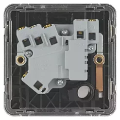 Schneider Electric Lisse Deco 13A Switched Fused Spur Polished Chrome with Black Inserts -Sockets Sales Store 461FF A3