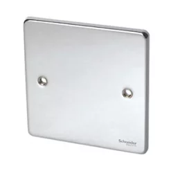 Schneider Electric Ultimate Low Profile 1-Gang Blanking Plate Polished Chrome