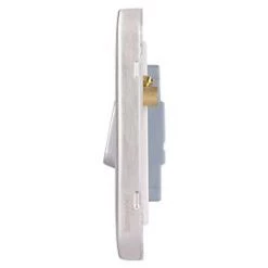 Schneider Electric Lisse Deco 10A 1-Gang 2-Way Retractive Switch Brushed Stainless Steel with White Inserts -Sockets Sales Store 489FF A2