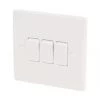 Schneider Electric Ultimate Slimline 10AX 3-Gang 2-Way Light Switch White -Sockets Sales Store 4912J P