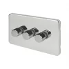 Schneider Electric Lisse Deco 3-Gang 2-Way Dimmer Switch Polished Chrome -Sockets Sales Store 500FF P