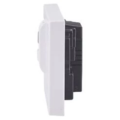 Schneider Electric Exclusive Square Edge 30mA 1-Gang Unswitched Active RCD Socket White -Sockets Sales Store 504JT A2
