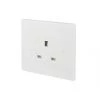 Schneider Electric Ultimate Slimline 13A 1-Gang Unswitched Plug Socket White 1 Schneider Electric Ultimate Slimline 13A 1-Gang Unswitched Plug Socket White -Sockets Sales Store 5075J P