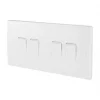 Schneider Electric Ultimate Slimline 10AX 4-Gang 2-Way Light Switch White -Sockets Sales Store 5280J P