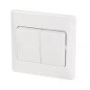 Schneider Electric Ultimate Slimline 10AX 2-Gang 2-Way Light Switch White -Sockets Sales Store 5453J P