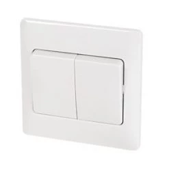 Schneider Electric Ultimate Slimline 10AX 2-Gang 2-Way Light Switch White