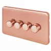 Schneider Electric Lisse Deco 4-Gang 2-Way Dimmer Switch Copper 1 Schneider Electric Lisse Deco 4-Gang 2-Way Dimmer Switch Copper -Sockets Sales Store 554HX P