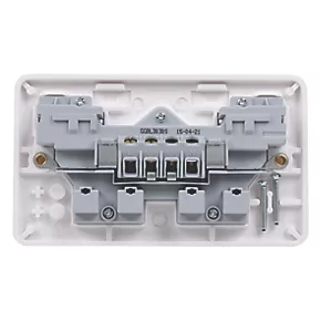 Schneider Electric Lisse 13A 2-Gang DP Switched Plug Socket White 6 Schneider Electric Lisse 13A 2-Gang DP Switched Plug Socket White - Image 4