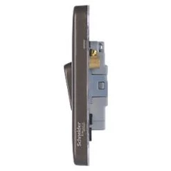 Schneider Electric Lisse Deco 10A 1-Gang 3-Pole Fan Isolator Switch Mocha Bronze with Black Inserts -Sockets Sales Store 569FF A2