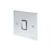 Schneider Electric Ultimate Low Profile 16AX 1-Gang 2-Way Light Switch Polished Chrome with Black Inserts 1 Schneider Electric Ultimate Low Profile 16AX 1-Gang 2-Way Light Switch Polished Chrome with Black Inserts -Sockets Sales Store 5727J P